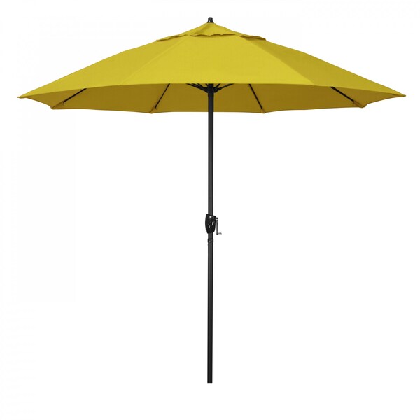 California Umbrella 9' Bronze Aluminum Market Patio Umbrella, Pacifica Yellow 194061337745 - main